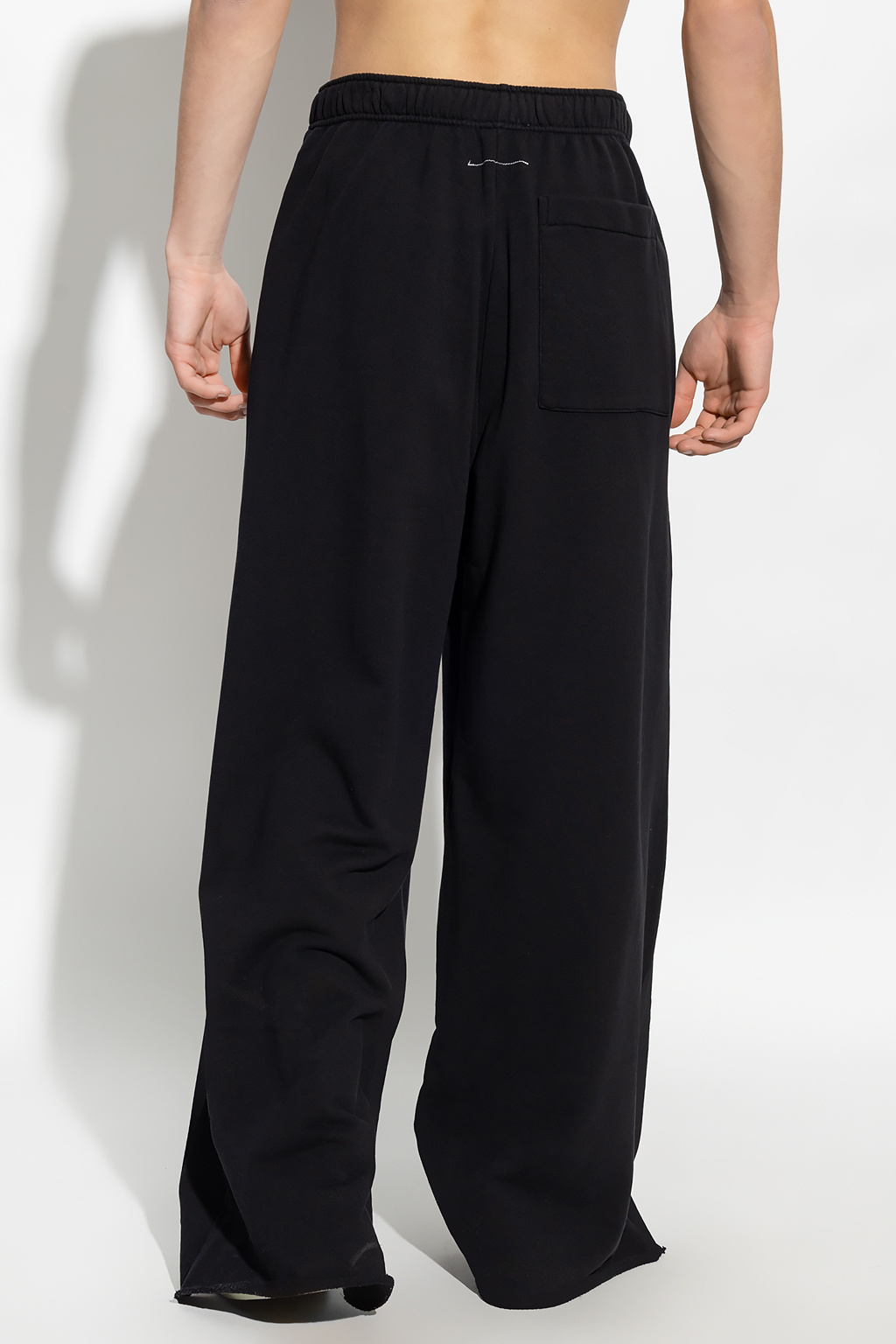 Black Sweatpants with logo MM6 Maison Margiela - glitter-effect